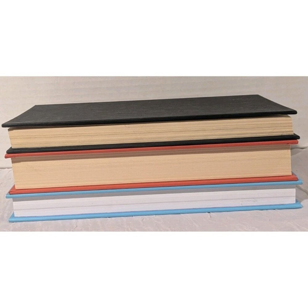 Set Of 3 Books Decor Color Coding Moody Academia Hardcover Home Staging Library - Picture 3 of 7